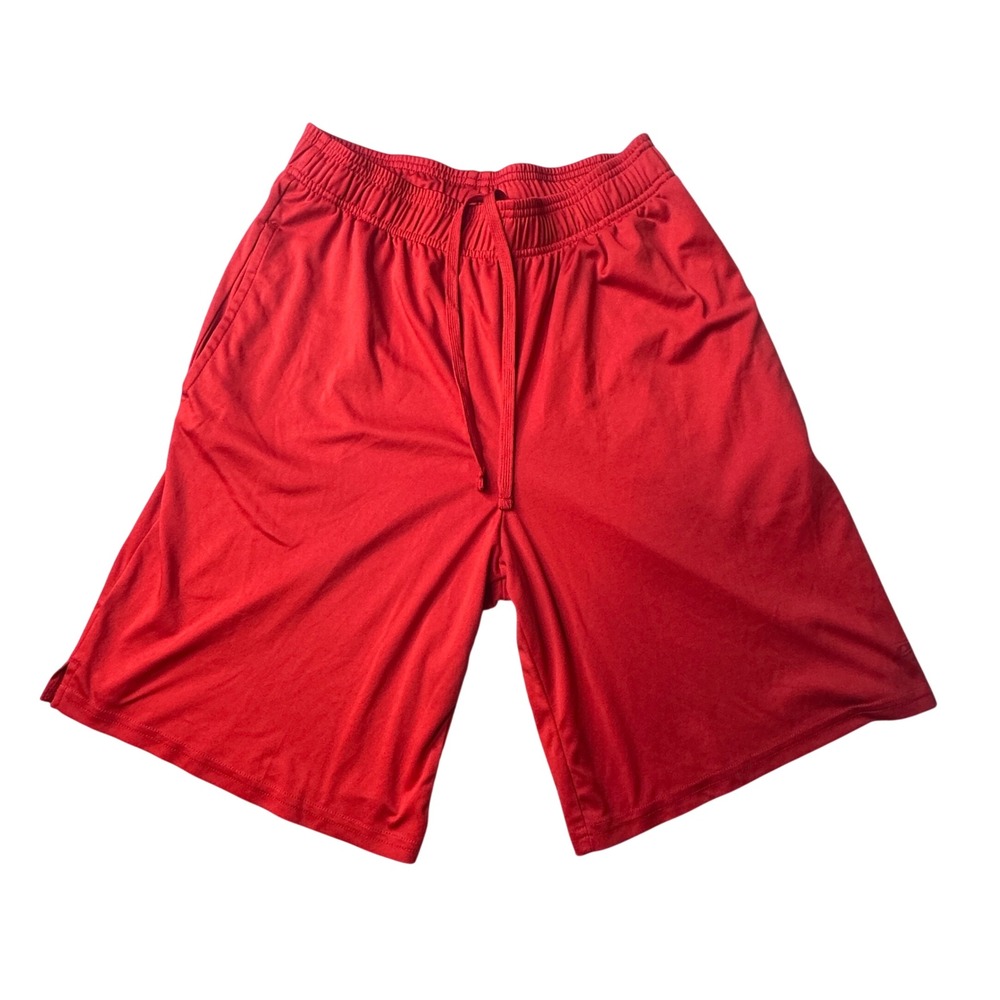 Pro Player Shorts Mens M Red Wicking Athletic Gym Basketball Mesh Pockets